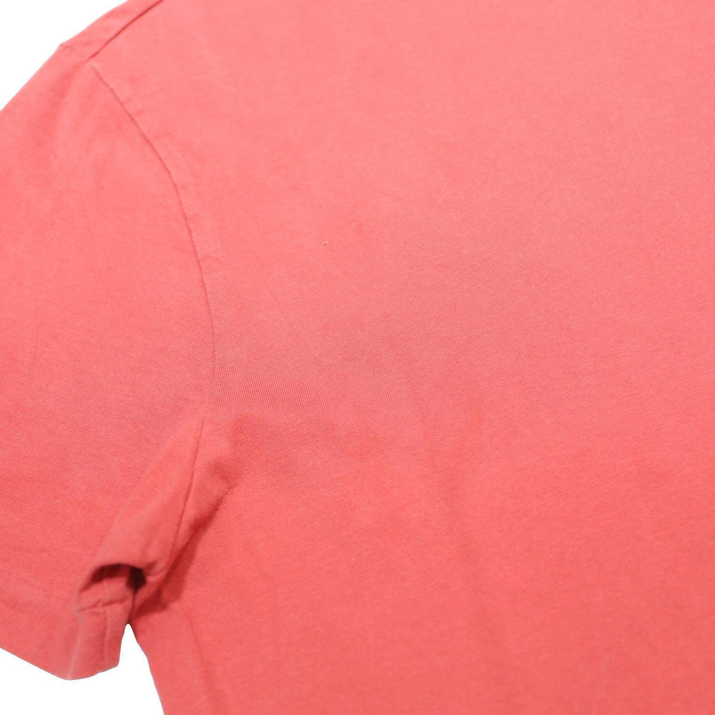 POLO RALPH LAUREN Mens Red V Neck T-Shirt M Casual Cotton Summer