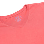 POLO RALPH LAUREN Mens Red V Neck T-Shirt M Casual Cotton Summer