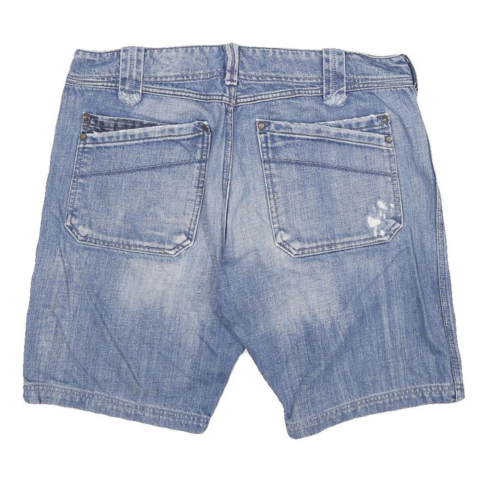 DIESEL Mens Shorts Blue Denim Casual XL W34 Relaxed Fit Cotton Blend