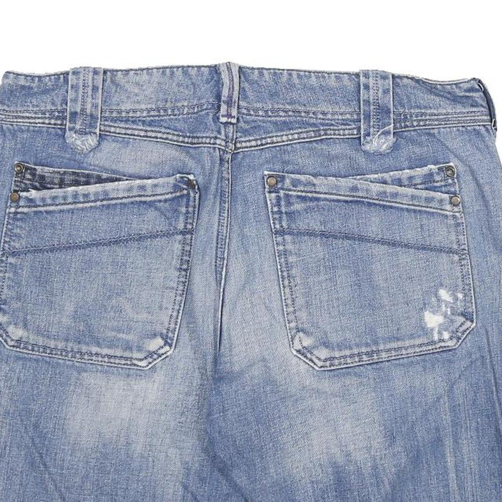 DIESEL Mens Shorts Blue Denim Casual XL W34 Relaxed Fit Cotton Blend