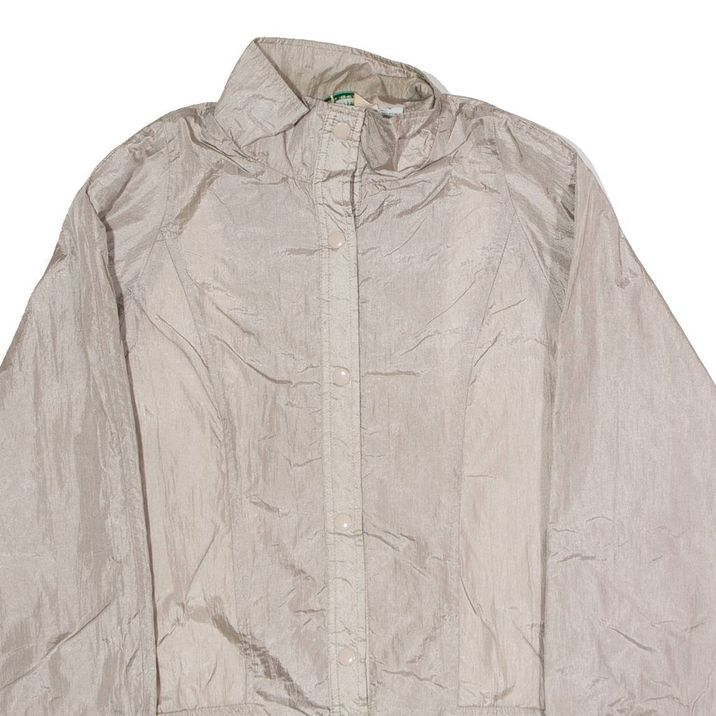 HABAND Womens Shell Jacket Silver Nylon 90s M