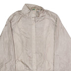 HABAND Womens Shell Jacket Silver Nylon 90s M