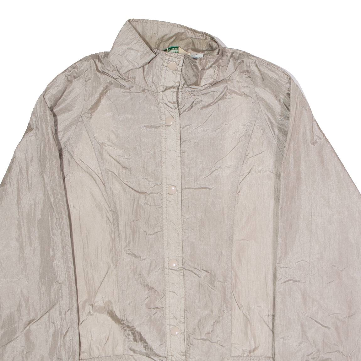 HABAND Womens Shell Jacket Silver Nylon 90s M
