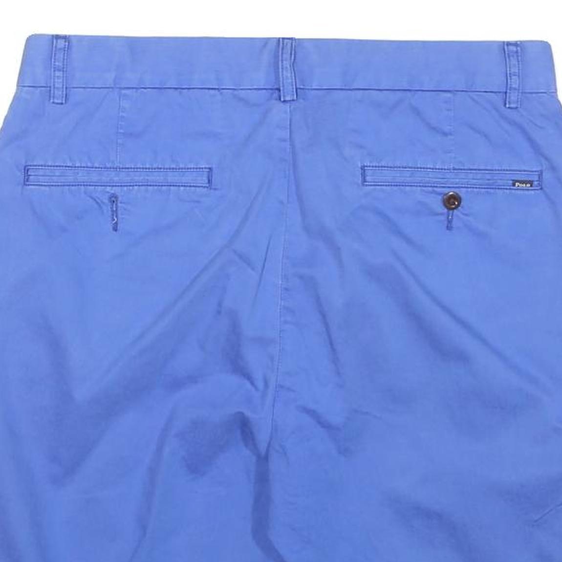 POLO RALPH LAUREN Mens Shorts Blue Casual Plain L W31 Cotton Blend Comfortable