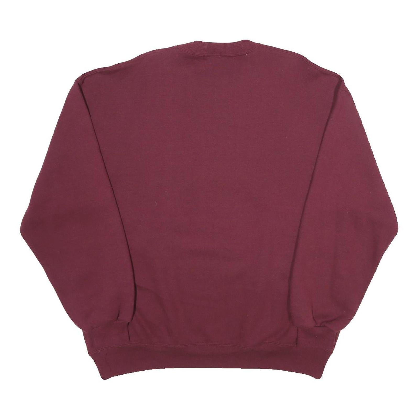 RUSSELL ATHLETIC Mens Maroon Simon & Jude Crew Neck XL Sweatshirt Cotton Blend