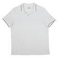 LOTTO Mens Grey Basic Polo Shirt 2XL Cotton Blend Short Sleeve Sports