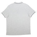 LOTTO Mens Grey Basic Polo Shirt 2XL Cotton Blend Short Sleeve Sports