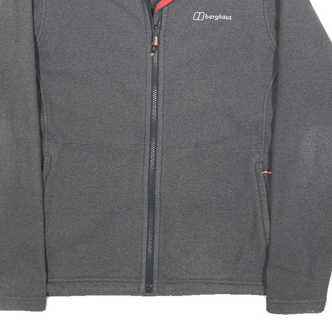 BERGHAUS Womens Grey Jacket UK 12 Polyester Zip Outdoor Lightweight Casual