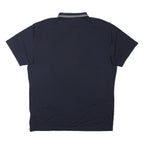 CALVIN KLEIN GOLF Mens Navy Polo Collar 2XL Cotton Blend Golf Top CK Logo