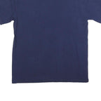 NCAA Mens Navy Blue Graphic T-Shirt L Short Sleeve Crew Neck Cotton Blend