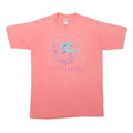 PSI Womens Pink Cotton Blend T-Shirt L Short Sleeve Crew Neck Casual Wear