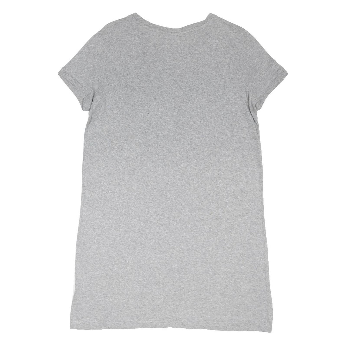 REEBOK Womens Grey Classic Cotton Blend T-Shirt Dress Short Sleeve M Casual