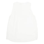 ZEBRA Womens Top White Sleeveless L