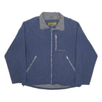 TIMBERLAND Mens Blue XL Jacket Polyester Blend Plain Zip Outdoor Casual