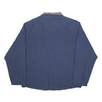 TIMBERLAND Mens Blue XL Jacket Polyester Blend Plain Zip Outdoor Casual