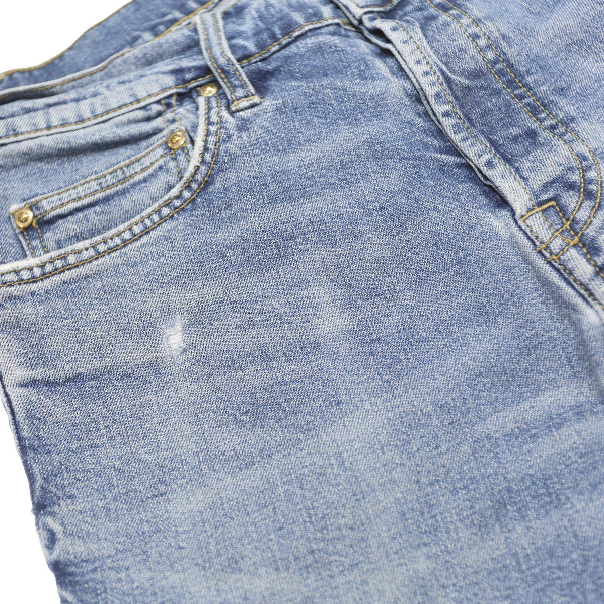 CARHARTT Mens Jeans Blue Slim Skinny Denim Light W29 L32 Cotton Blend Button