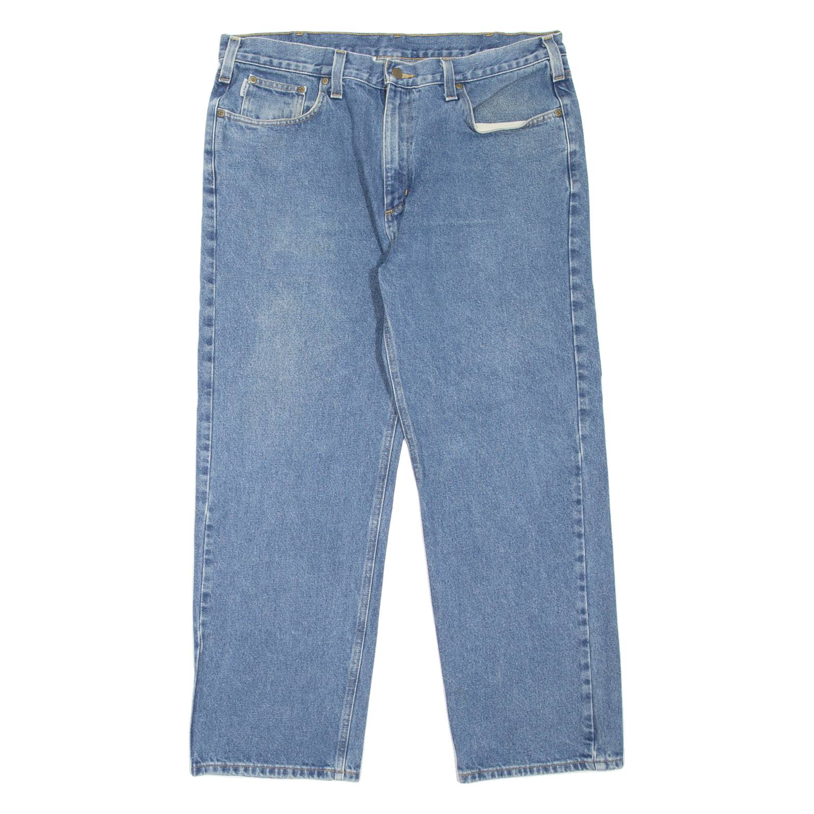 CARHARTT Workwear Mens Jeans Blue Relaxed Tapered W40 L30