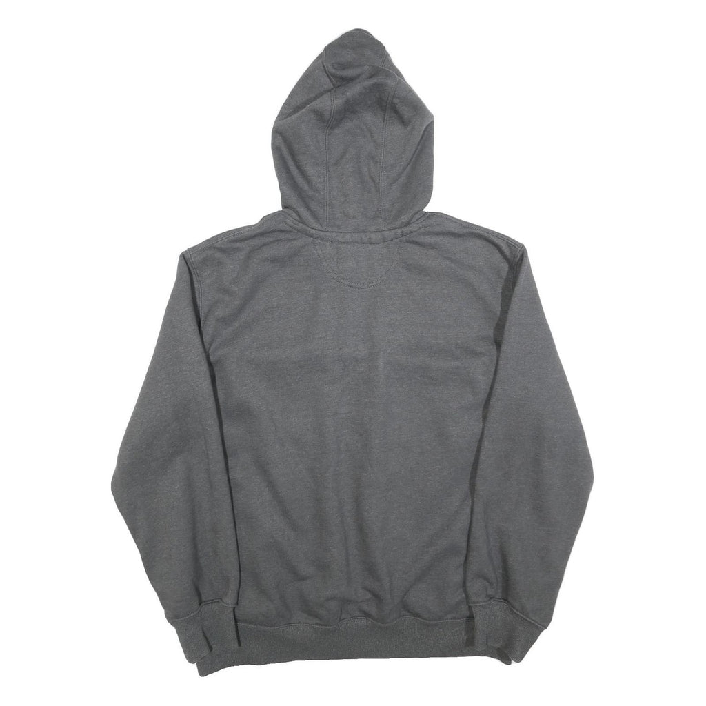 CARHARTT Mens Grey Hoodie L Cotton Pullover Pocket Casual Workwear Sweatshirt