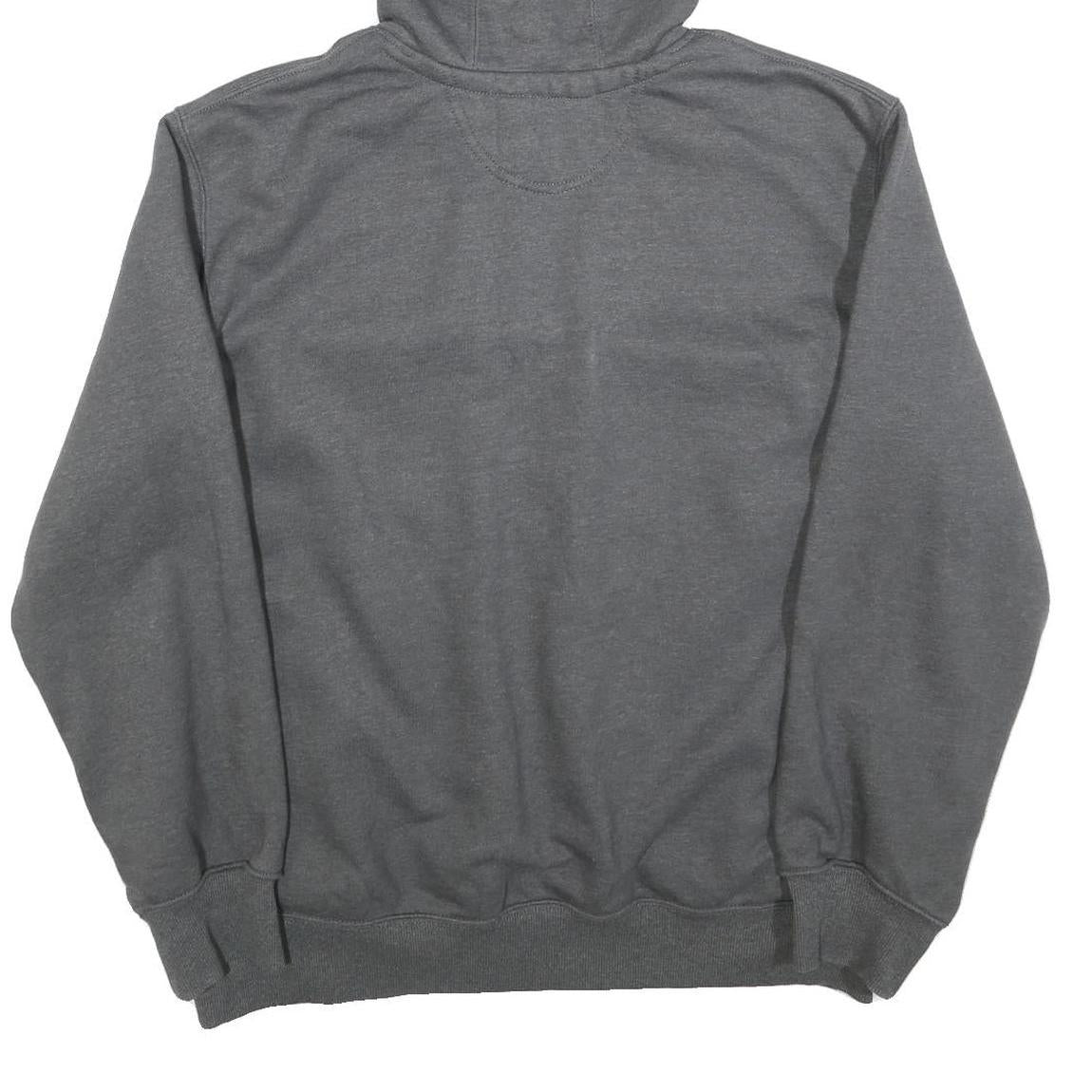 CARHARTT Mens Grey Hoodie L Cotton Pullover Pocket Casual Workwear Sweatshirt