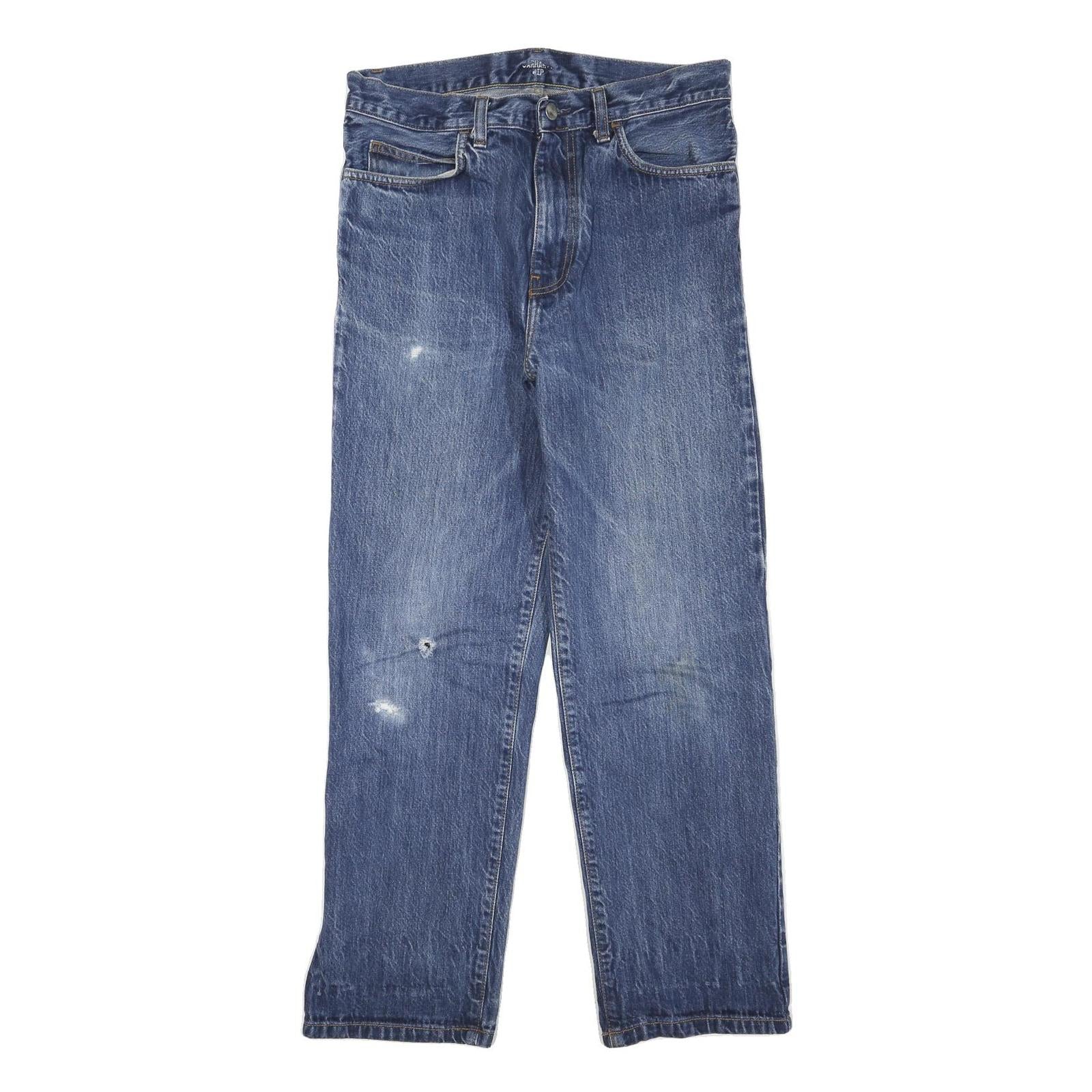 CARHARTT Mens Regular Fit Straight Leg Denim Medium Wash W32 L28 Workwear Jeans