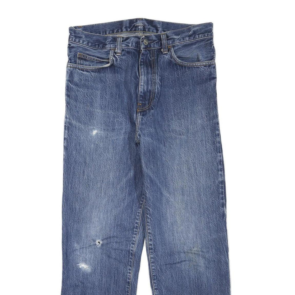 CARHARTT Mens Regular Fit Straight Leg Denim Medium Wash W32 L28 Workwear Jeans