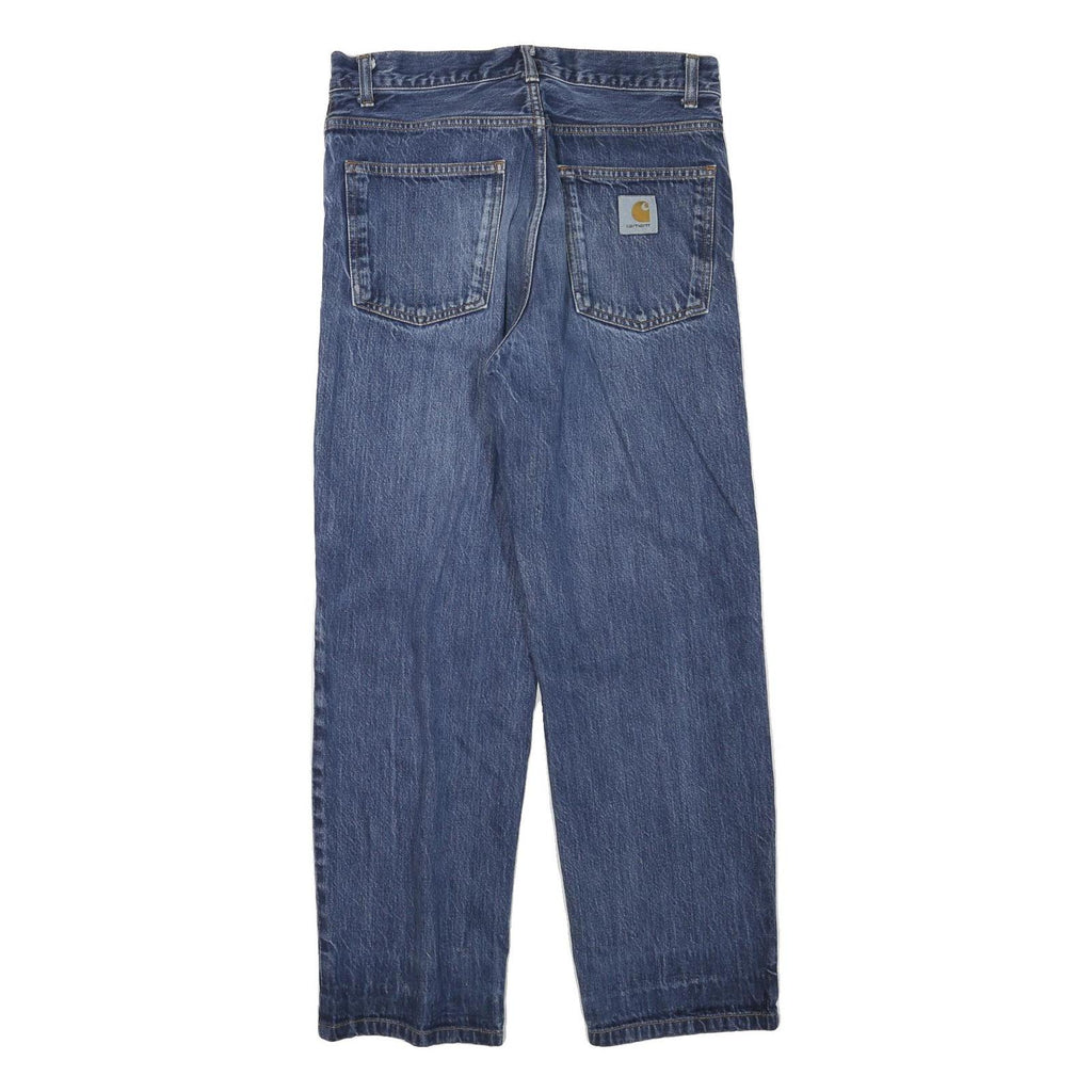 CARHARTT Mens Regular Fit Straight Leg Denim Medium Wash W32 L28 Workwear Jeans