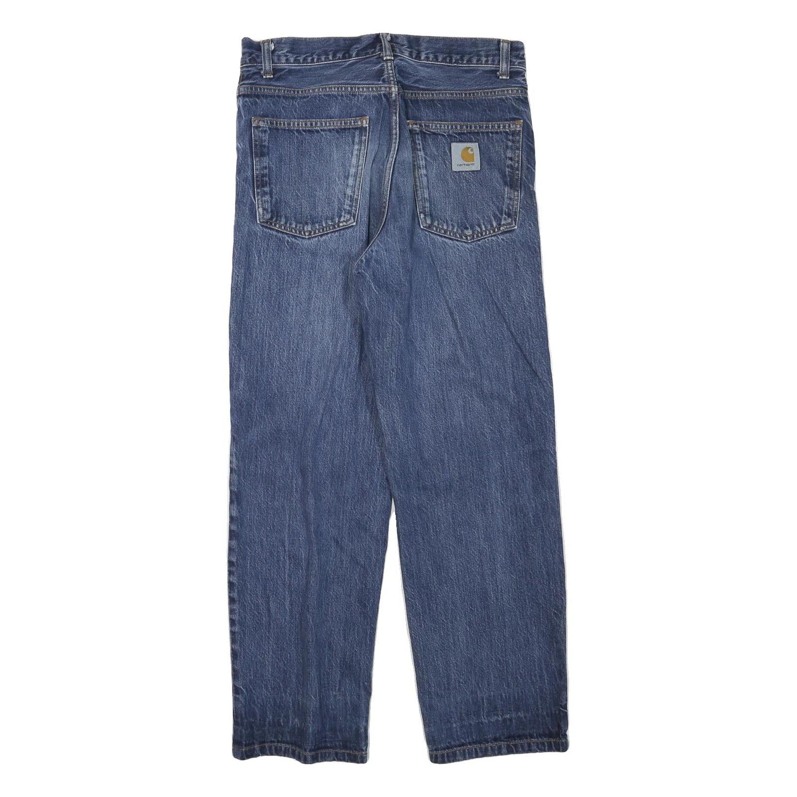 CARHARTT Mens Regular Fit Straight Leg Denim Medium Wash W32 L28 Workwear Jeans