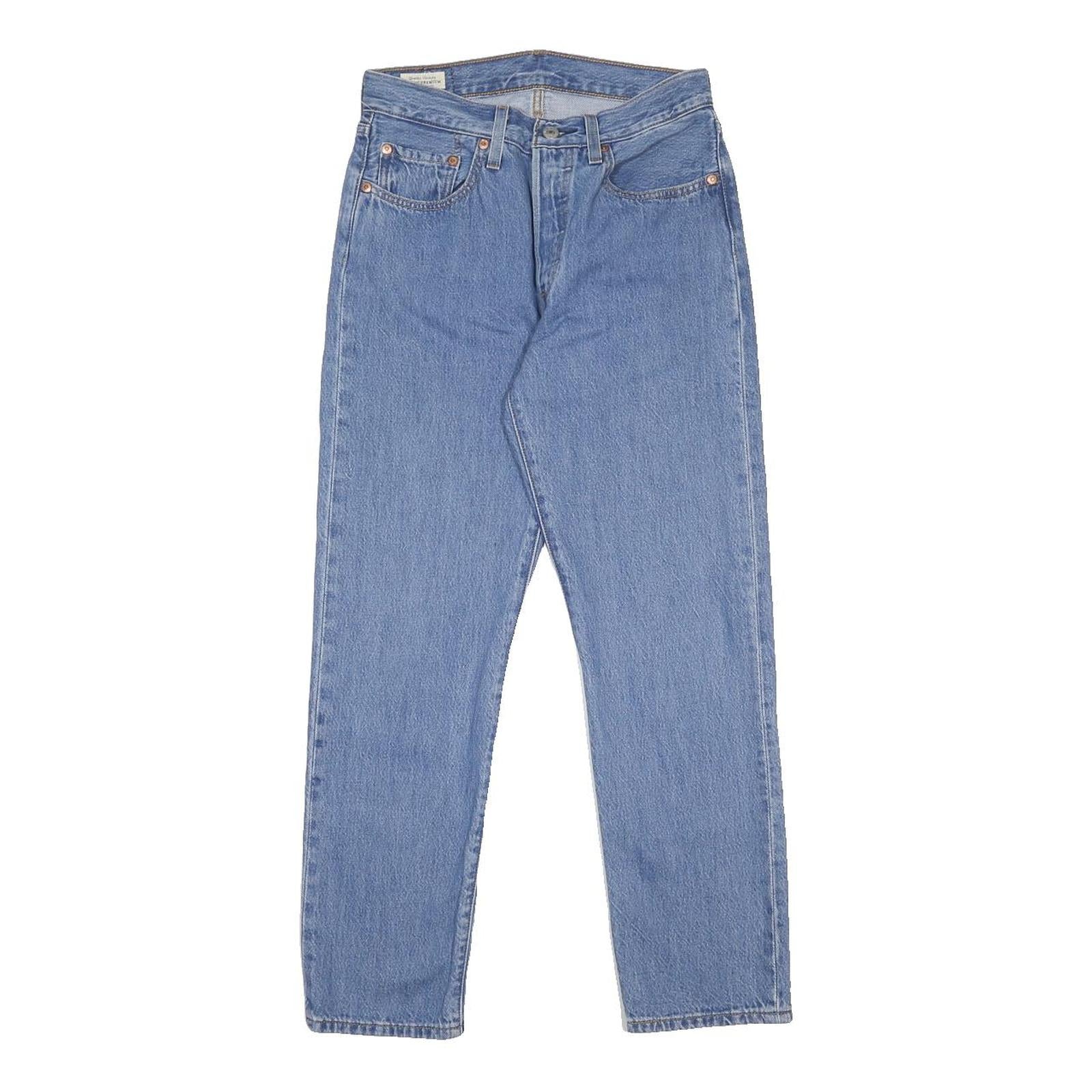 LEVI'S 501 Big E Womens Jeans Blue Regular Straight Denim Medium W26 L28 Classic