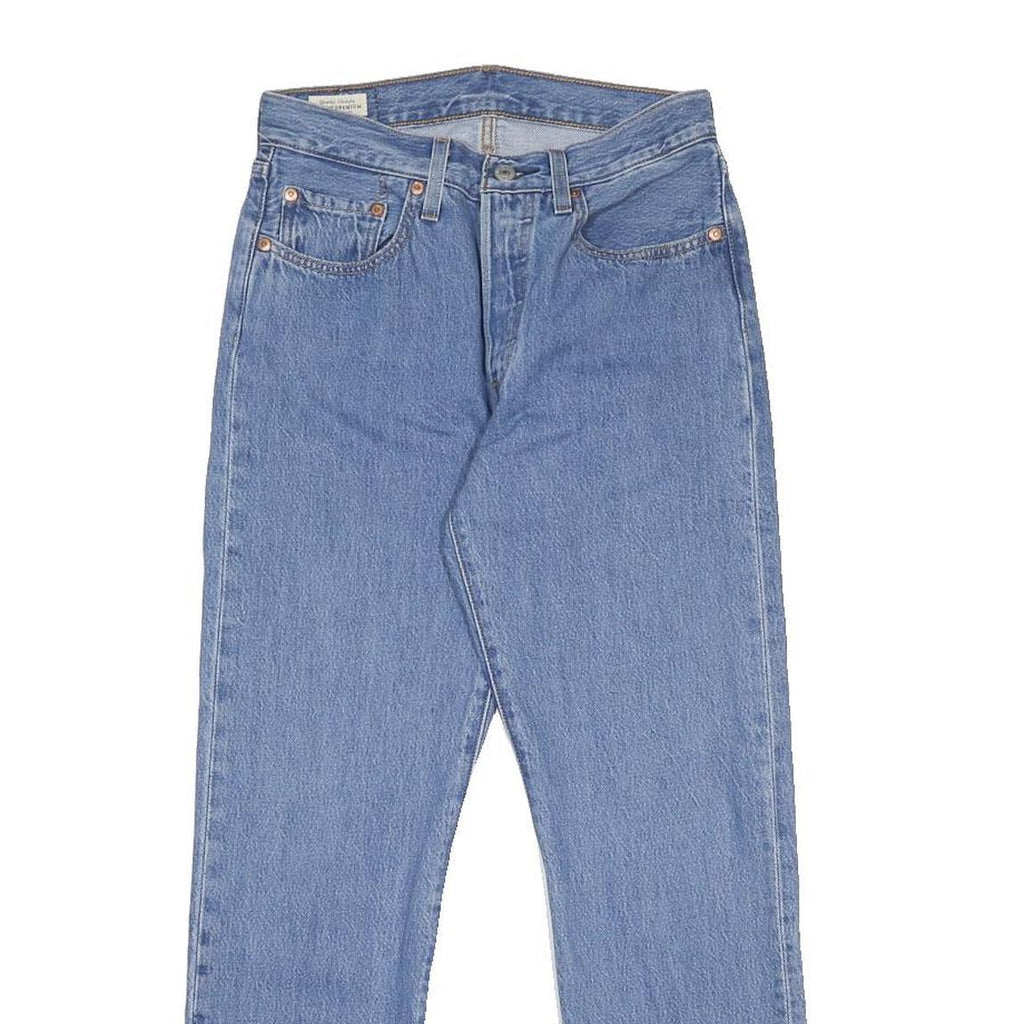 LEVI'S 501 Big E Womens Jeans Blue Regular Straight Denim Medium W26 L28 Classic