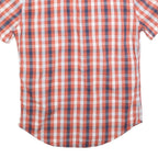 LEVI'S Mens Red & Blue Check Shirt M Cotton Short Sleeve Button Pockets