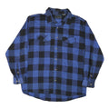FIELD & STREAM Mens Blue & Black Plaid Shirt XL Casual Cotton Blend Long Sleeve