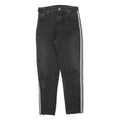 LEVI'S 501 Womens Regular Jeans Black Denim W28 L27 Button Closure Casual