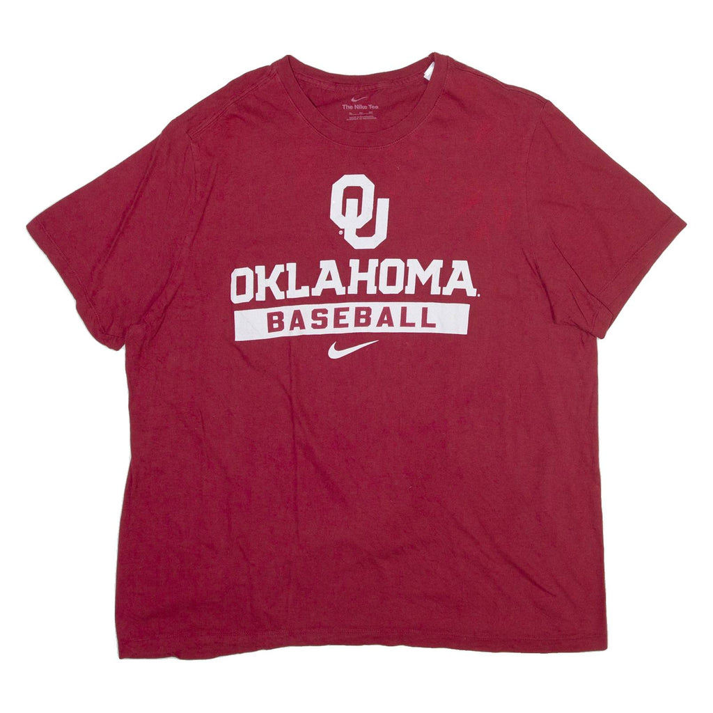 NIKE Oklahoma Mens T-Shirt Red USA XL