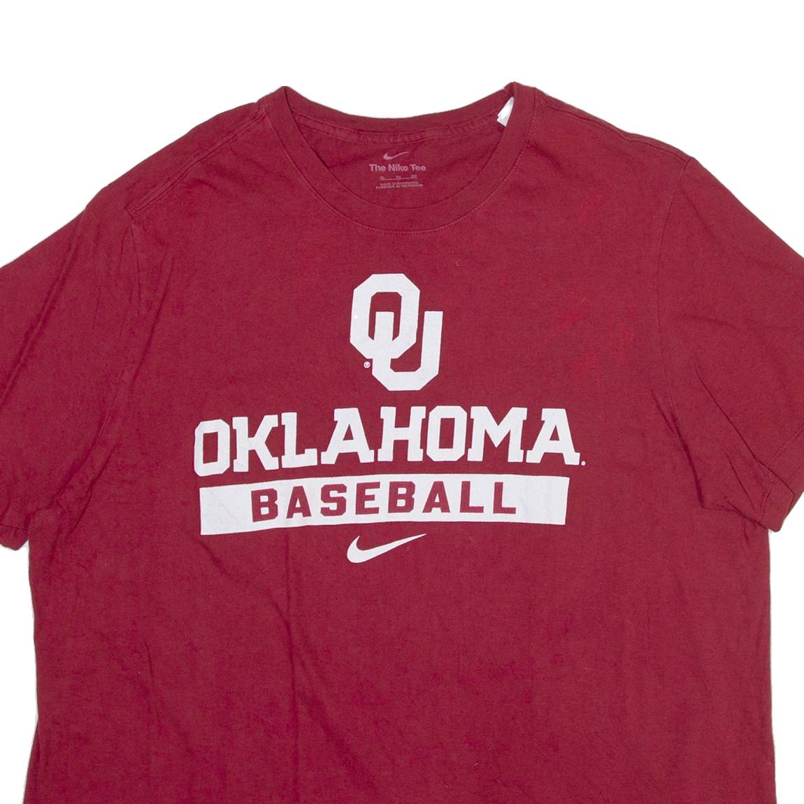 NIKE Oklahoma Mens T-Shirt Red USA XL