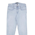 CALVIN KLEIN JEANS Womens Jeans Blue Relaxed Straight Denim Light W30 L28 Zip