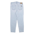 CALVIN KLEIN JEANS Womens Jeans Blue Relaxed Straight Denim Light W30 L28 Zip