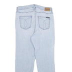 CALVIN KLEIN JEANS Womens Jeans Blue Relaxed Straight Denim Light W30 L28 Zip
