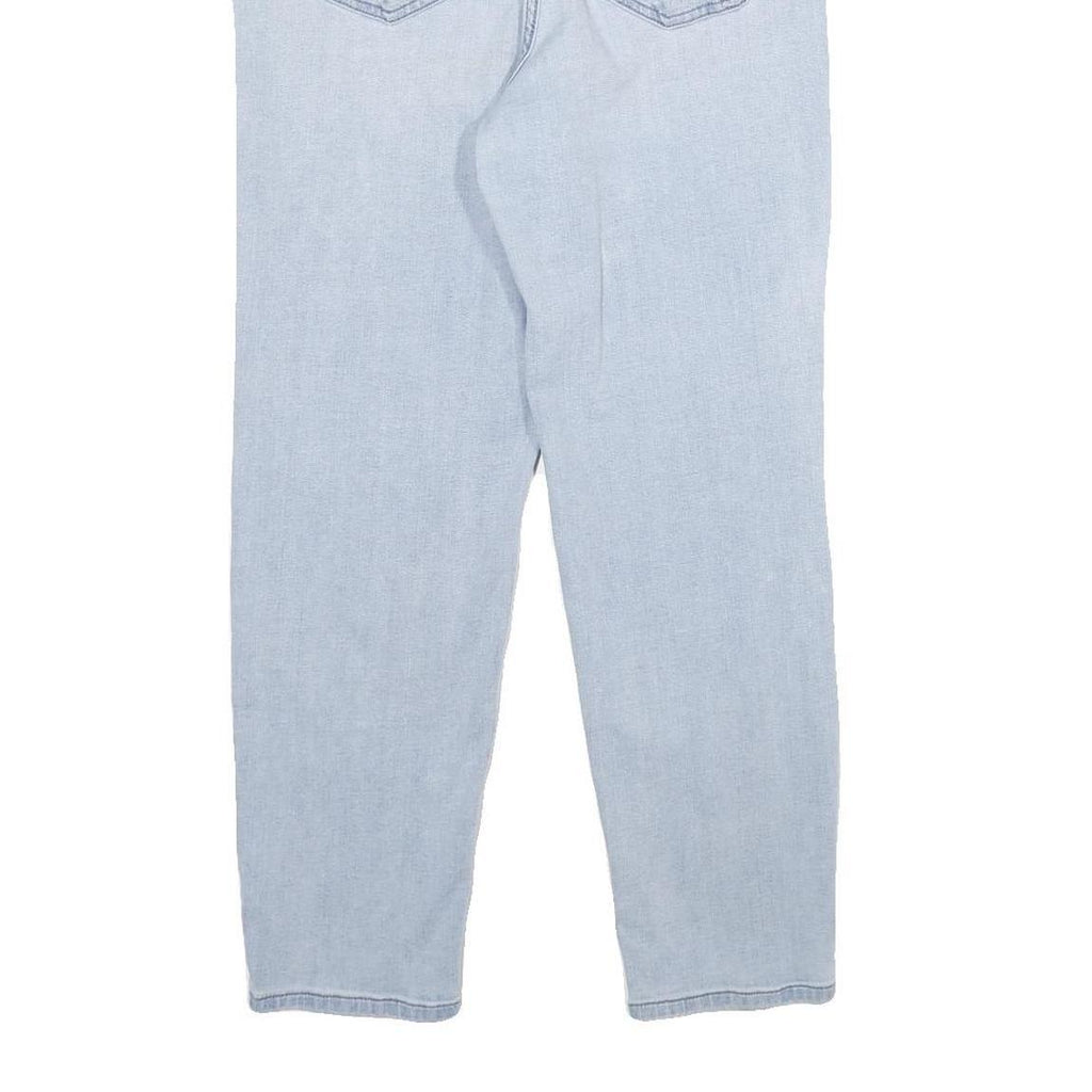 CALVIN KLEIN JEANS Womens Jeans Blue Relaxed Straight Denim Light W30 L28 Zip