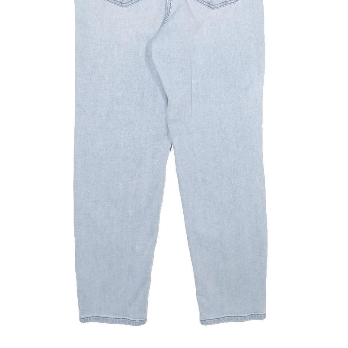 CALVIN KLEIN JEANS Womens Jeans Blue Relaxed Straight Denim Light W30 L28 Zip