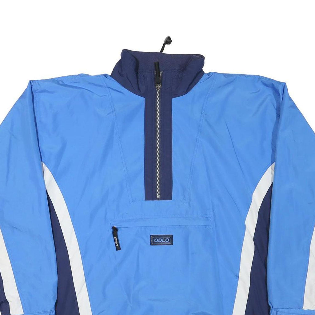 ODLO Mens Blue & Navy Lightweight Zip Track Jacket XL Polyester Sportswear
