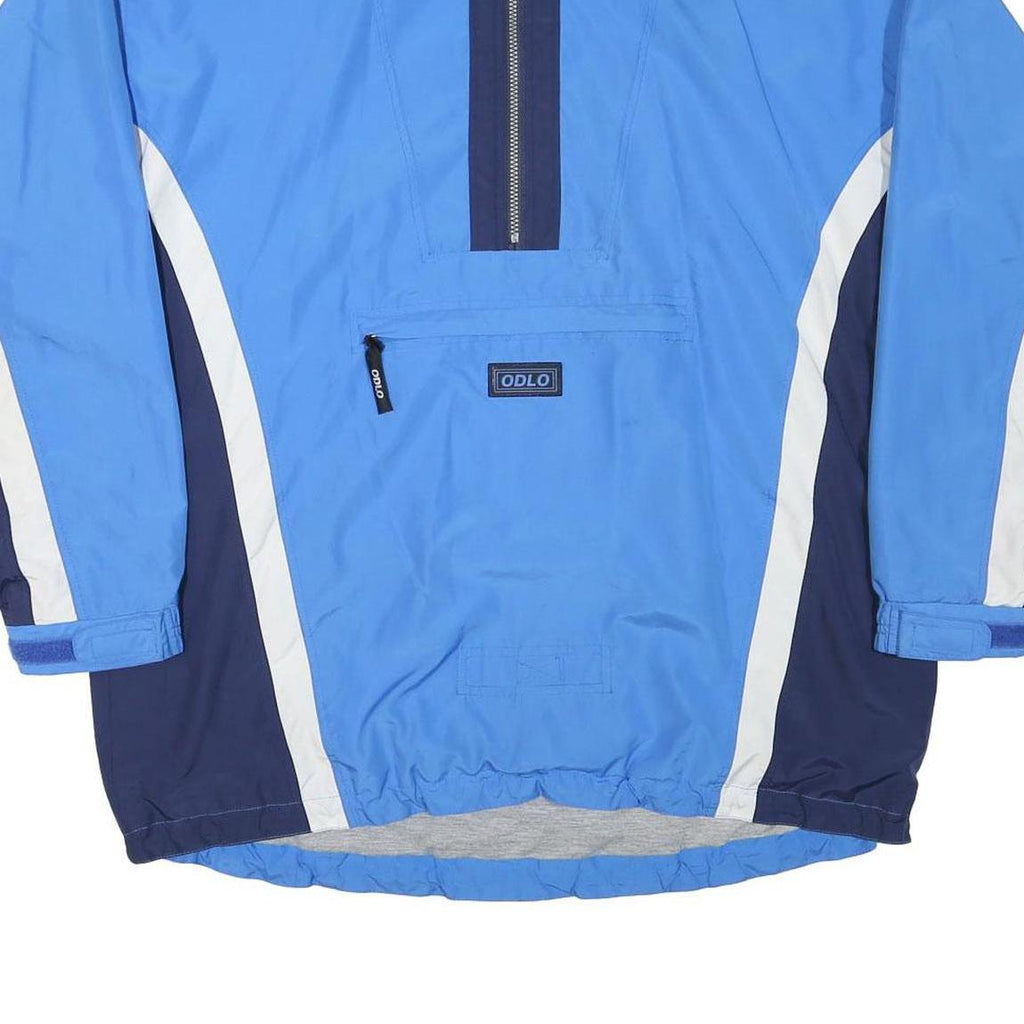 ODLO Mens Blue & Navy Lightweight Zip Track Jacket XL Polyester Sportswear