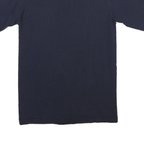 CHAMPION Mens Navy Blue Graphic T-Shirt S Short Sleeve Crew Neck Cotton Blend