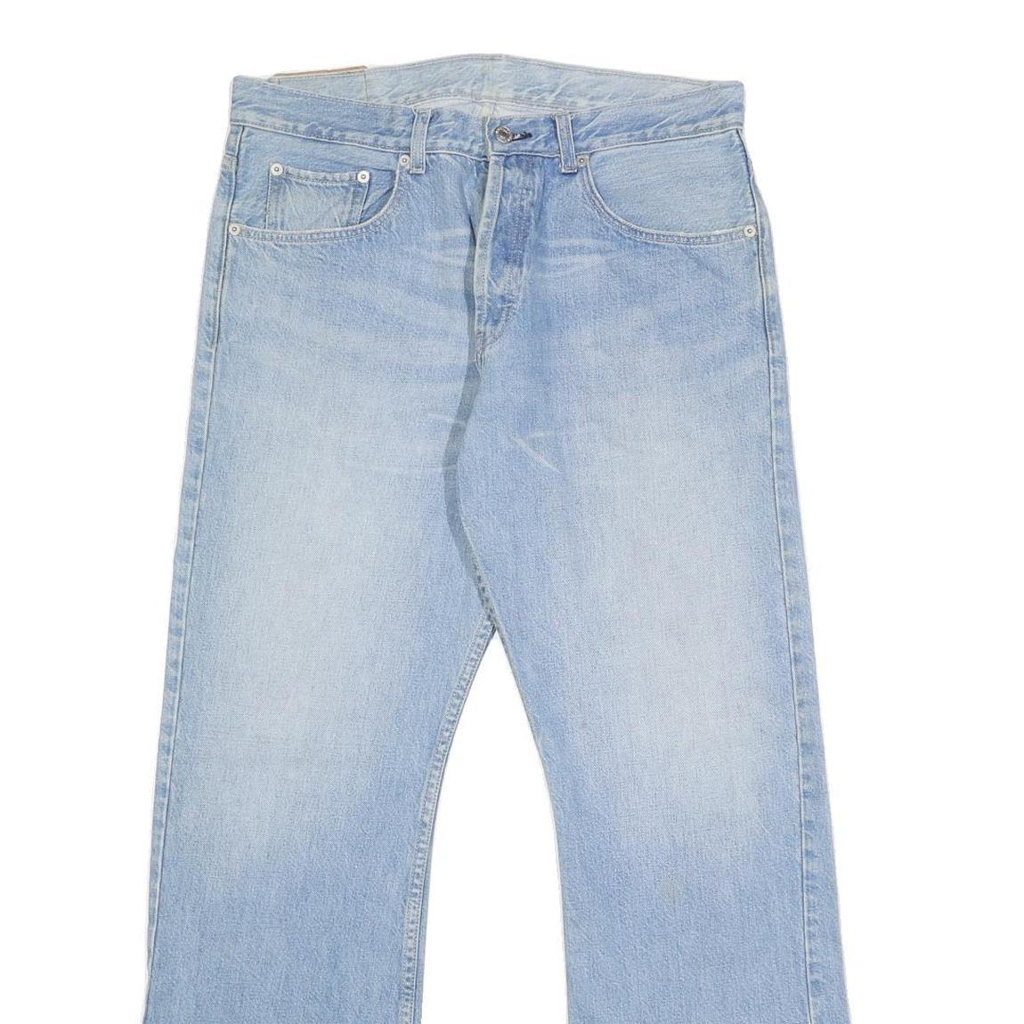 LEVI'S Mens Jeans Blue Regular Straight Denim Light W34 L32 Classic Button Fly