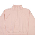 ADIDAS Womens Sweatshirt Pink 1/4 Zip M