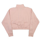 ADIDAS Womens Sweatshirt Pink 1/4 Zip M