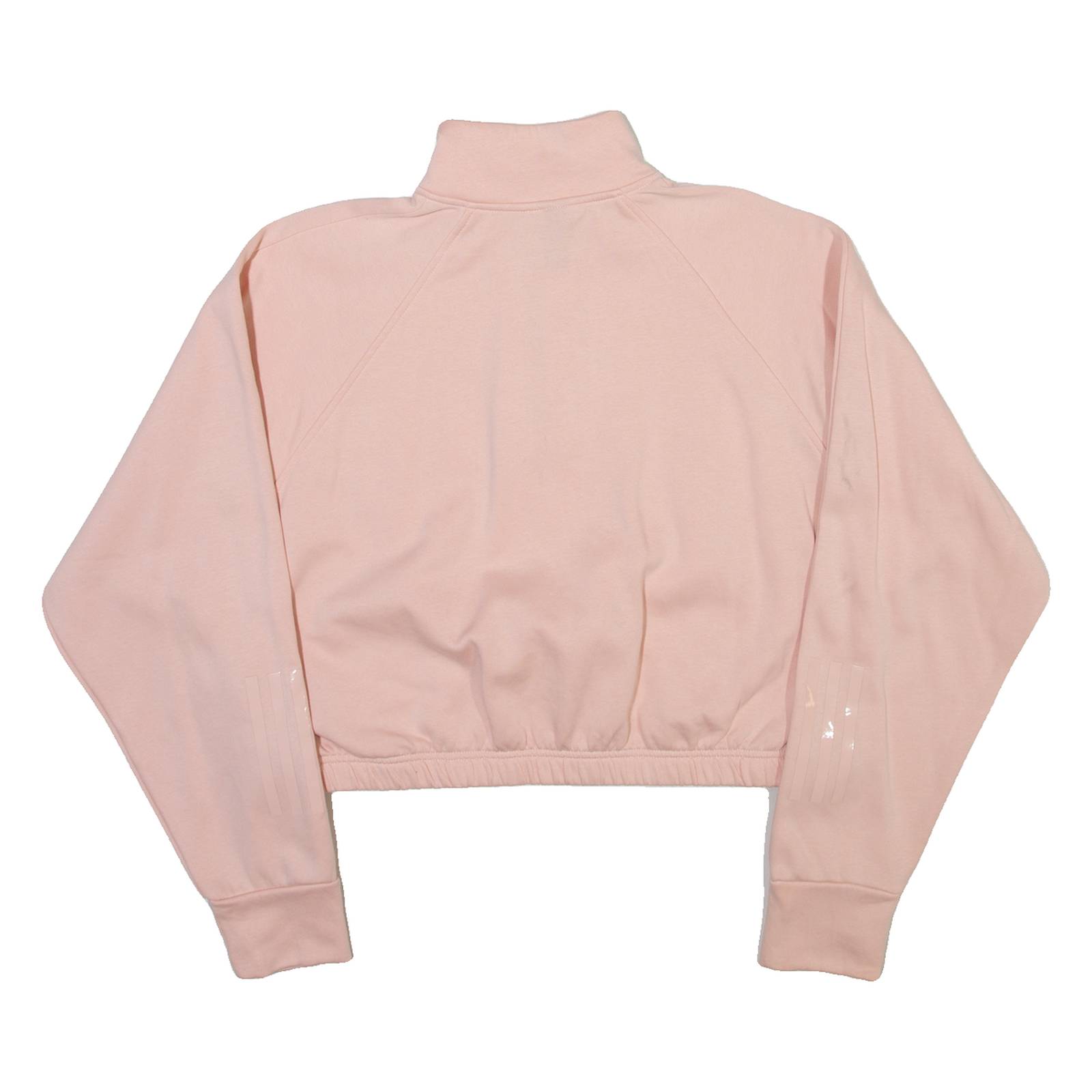 ADIDAS Womens Sweatshirt Pink 1/4 Zip M