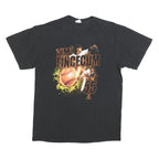 DELTA Mens Black Tim Lincecum Baseball Graphic T-Shirt L Short Sleeve Crew Neck