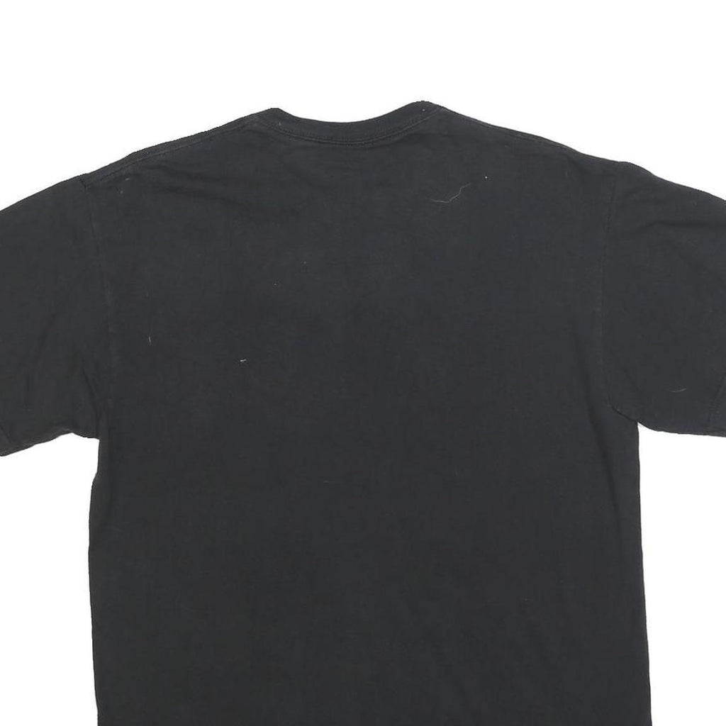 DELTA Mens Black Tim Lincecum Baseball Graphic T-Shirt L Short Sleeve Crew Neck