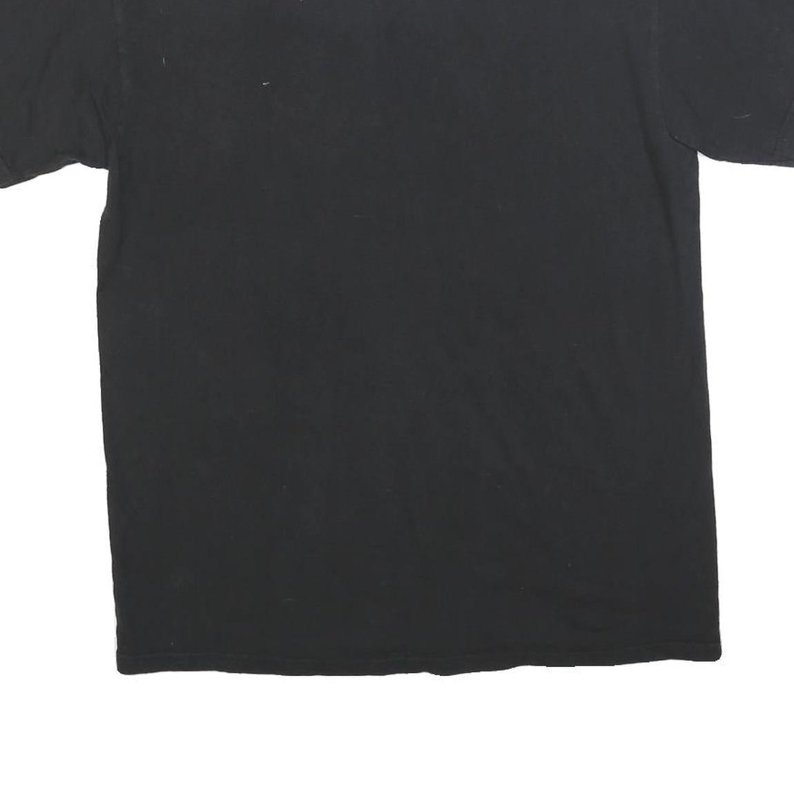 DELTA Mens Black Tim Lincecum Baseball Graphic T-Shirt L Short Sleeve Crew Neck