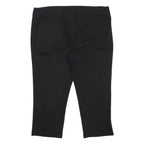 WALLIS Womens Black Regular Fit Straight Leg Cotton Blend Trousers W38 L22